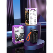 Powerbank Y-KRYPTONE S-05 SOLAR CHARGE LED Light 50000 mAh CABLE in Black (YK-S05SLC-B)