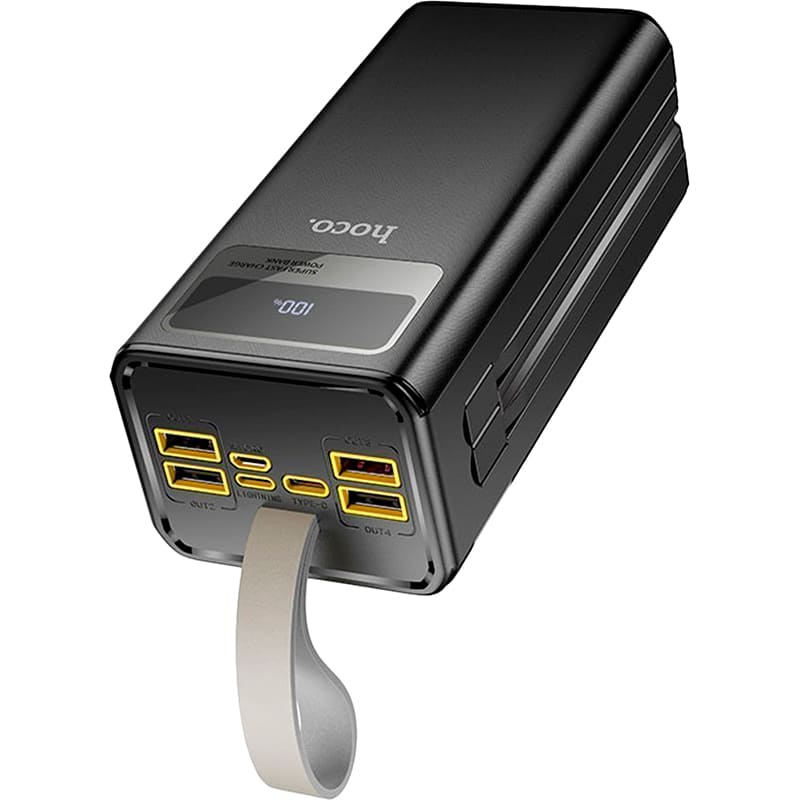 Powerbank HOCO DB58A Plentiful 40000mAh 22.5W Black (715356) Тип аккумулятора Li-Pol