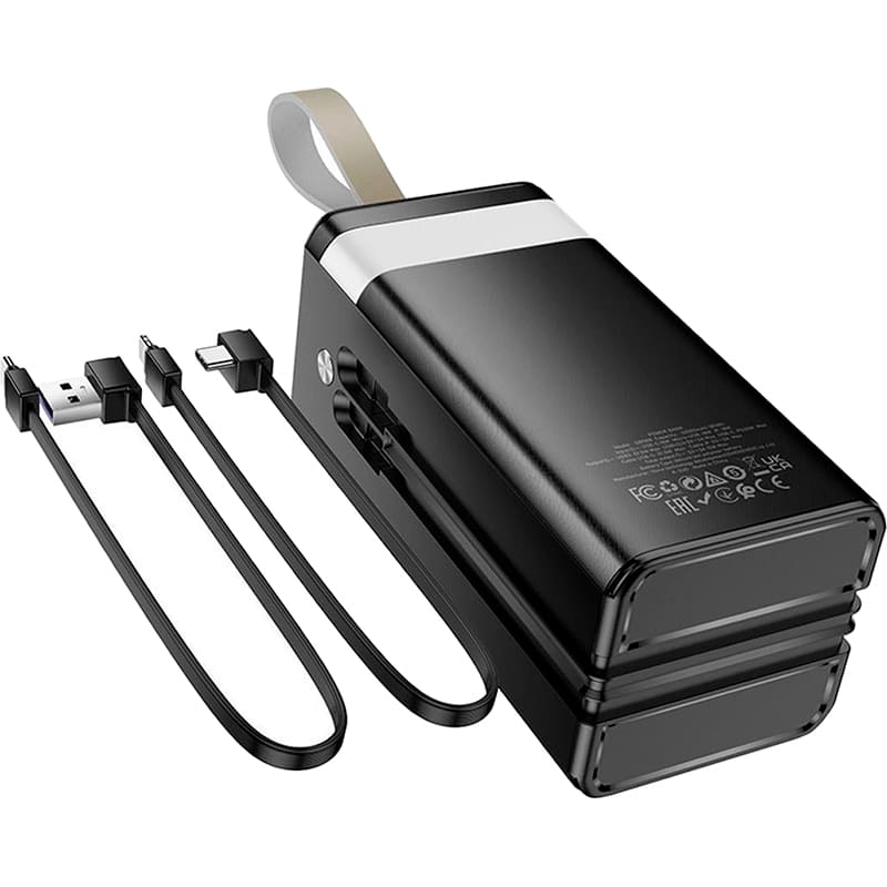 Powerbank HOCO DB58B Plentiful 50000mAh 22.5W Black (715357) Емкость 50000