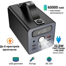 Powerbank HOCO J138 Distant 60000mAh 22.5W Black (715358)