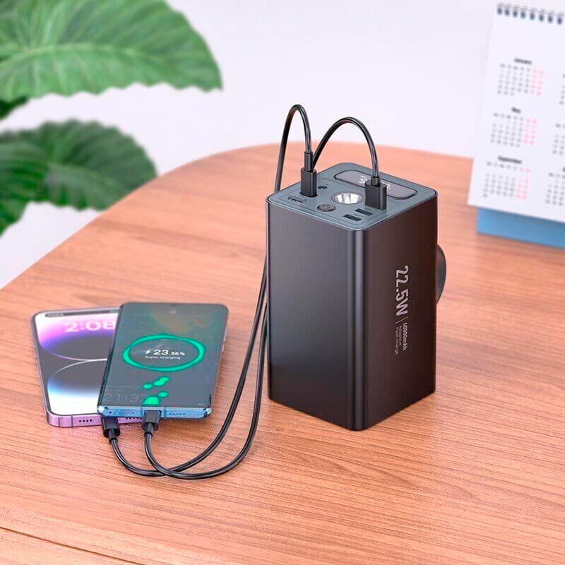 Заказать Powerbank HOCO J138 Distant 60000mAh 22.5W Black (715358)