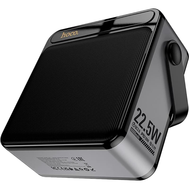Powerbank HOCO J161 Power 80000mAh 22.5W Black (715359) Ємність 80000