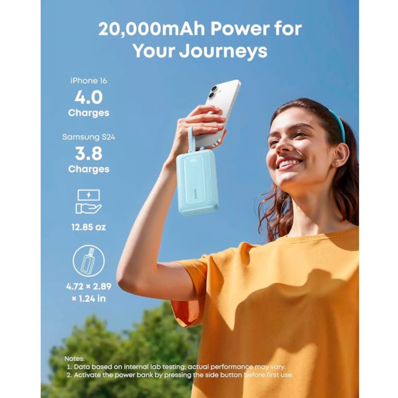 Внешний вид Powerbank ANKER 20000 mAh 45W Black (A1681H12)