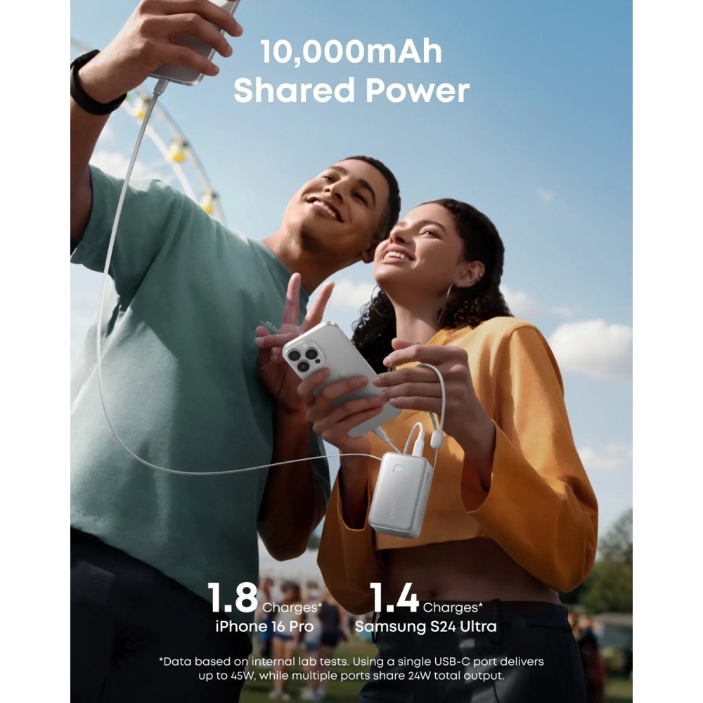 Powerbank ANKER Nano 10000 mAh White (A1638H21) Тип акумулятора Li-Pol