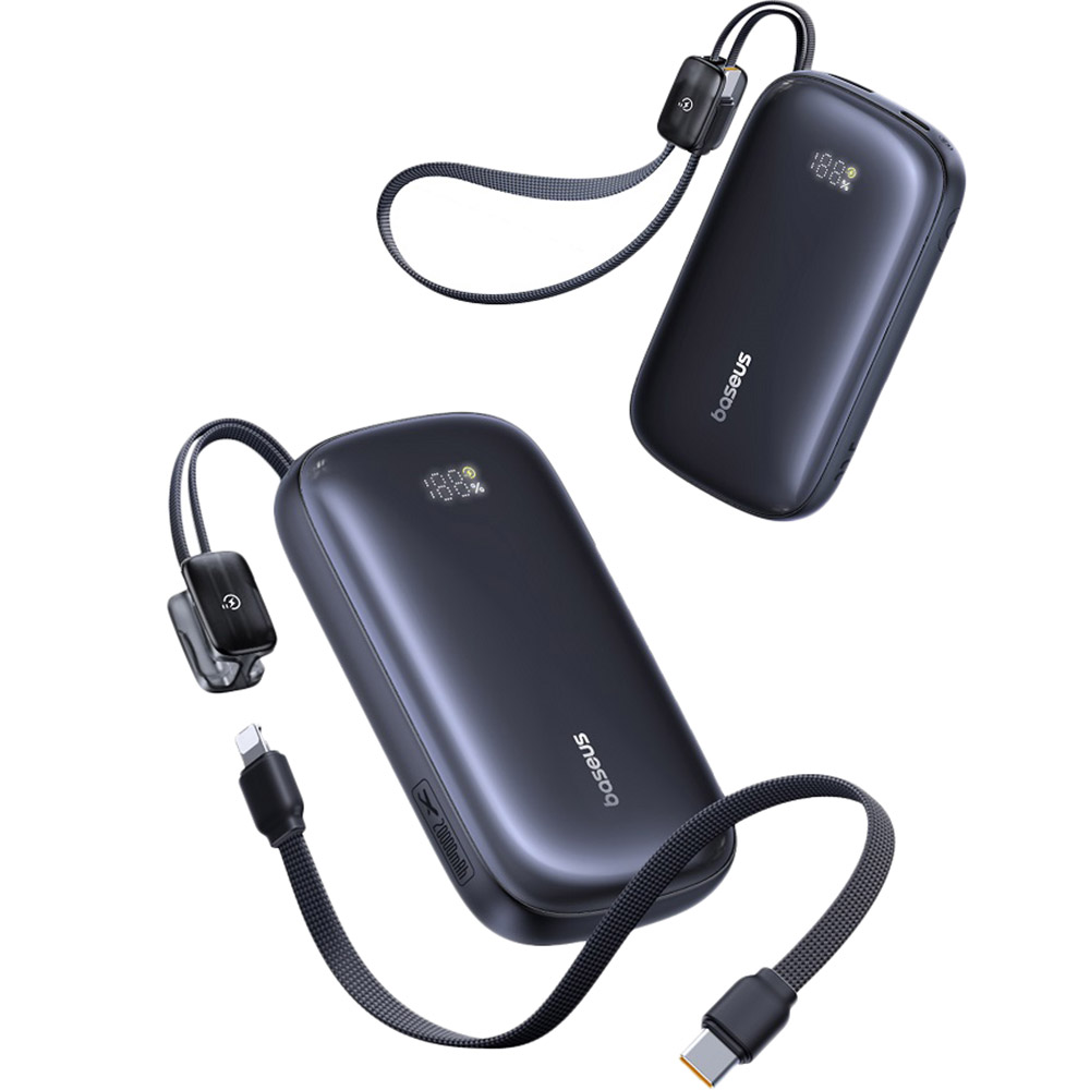 Powerbank BASEUS EnerFill FC21 Qpow 3 Ultra 20000mAh Digital Display with Cable 22.5W Cosmic Black (E0027M00) Торговая марка BASEUS