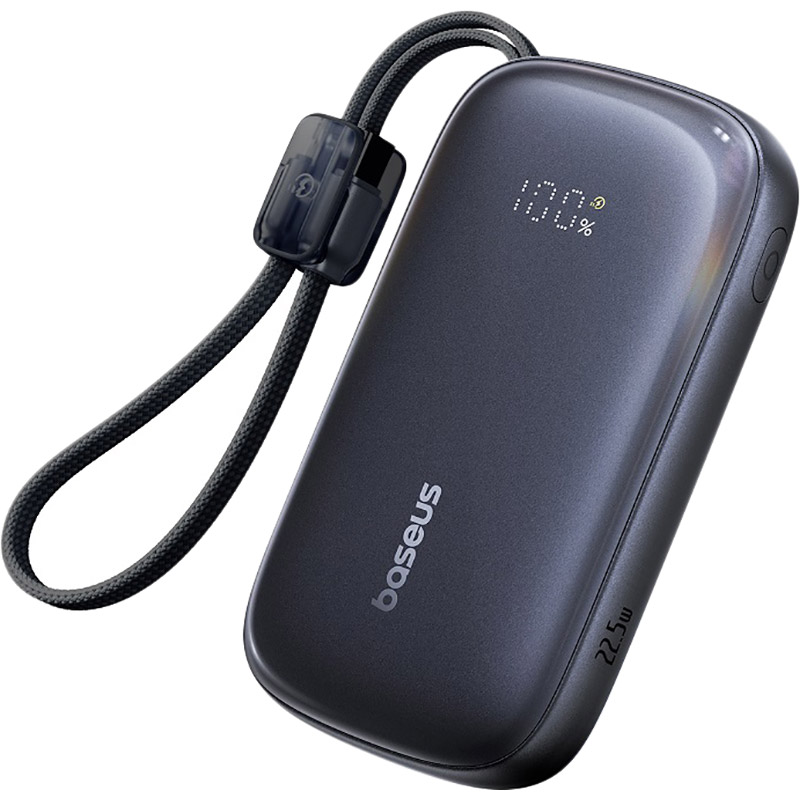 Powerbank BASEUS EnerFill FC21 Qpow 3 Ultra 20000mAh Digital Display with Cable 22.5W Cosmic Black (E0027M00)