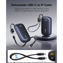 Powerbank BASEUS EnerFill FC21 Qpow 3 Ultra 20000mAh Digital Display with Cable 22.5W Cosmic Black (E0027M00)