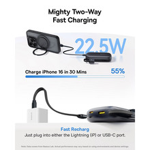 Powerbank BASEUS EnerFill FC21 Qpow 3 Ultra 20000mAh Digital Display with Cable 22.5W Cosmic Black (E0027M00)