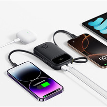 Powerbank BASEUS EnerFill FC31 20000mAh Digital Display 2 Built-in Cables 22.5W Cosmic Black (P10082107123-00)