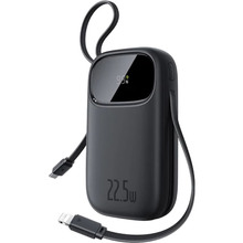 Powerbank BASEUS EnerFill FC31 20000mAh Digital Display 2 Built-in Cables 22.5W Cosmic Black (P10082107123-00)