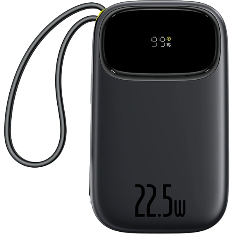Powerbank BASEUS EnerFill FC31 20000mAh Digital Display 2 Built-in Cables 22.5W Cosmic Black (P10082107123-00)