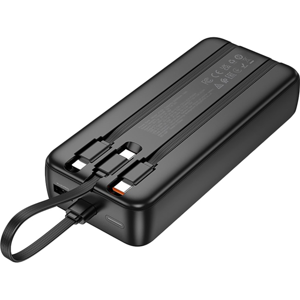 Powerbank HOCO J132A Sabio 20000mAh 22.5W+PD20W fully compatible with 3 cables Black (6942007632591) Торгова марка HOCO