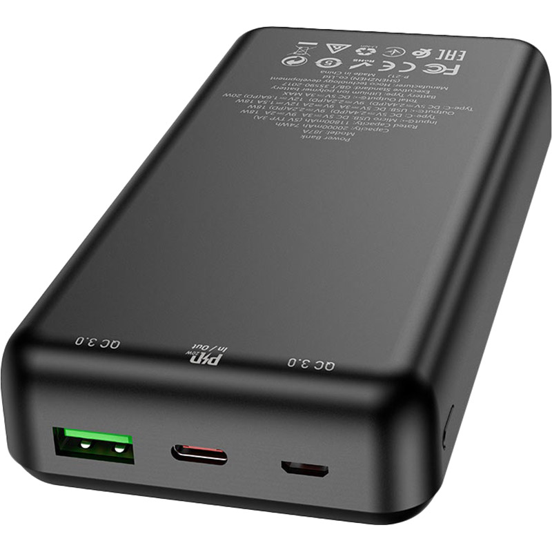 Powerbank HOCO J87A 20000mAh Tacker PD20W+QC3.0 Black (6931474761033) Торгова марка HOCO