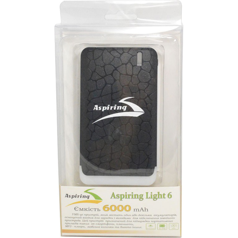 Powerbank Aspiring Light 6 (L60109P) Тип аккумулятора Li-Pol