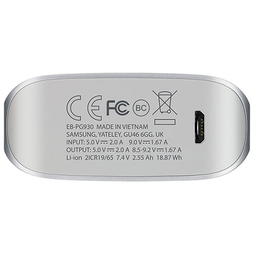 Powerbank SAMSUNG EB-PG930B 5100 mAh Grey (EB-PG930BSRGRU) Кількість USB 1