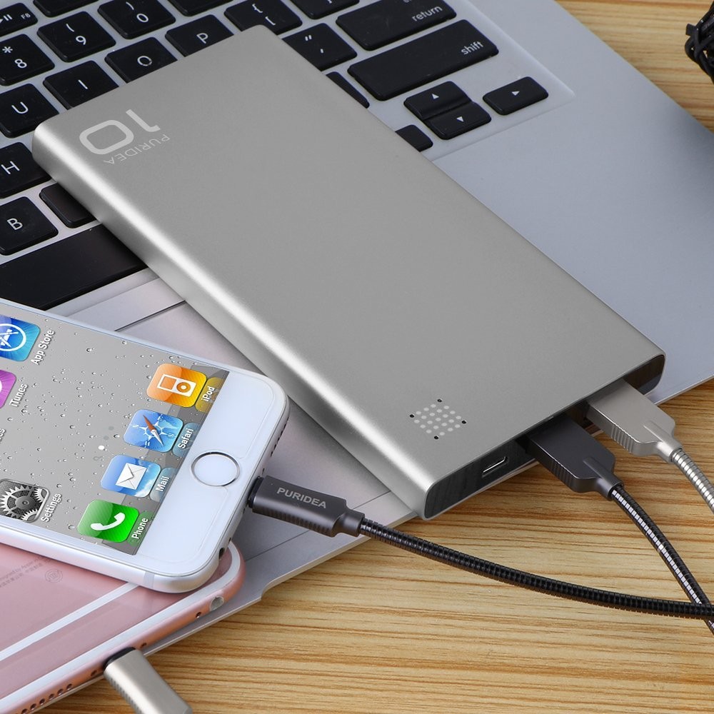 Powerbank Puridea S6 10000mAh Silver Комплектація  Портативний зарядний пристрій