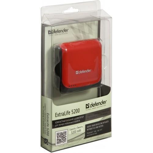 Powerbank DEFENDER ExtraLife 5200 Ємність 5200