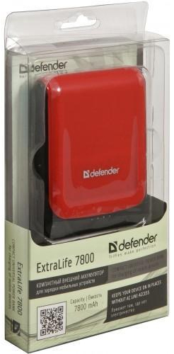 Powerbank Defender ExtraLife 7800 Ємність 7800