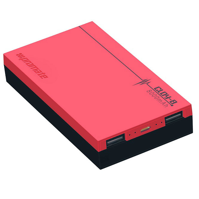 Powerbank PROMATE Cloy-8 8000 mAh Pink