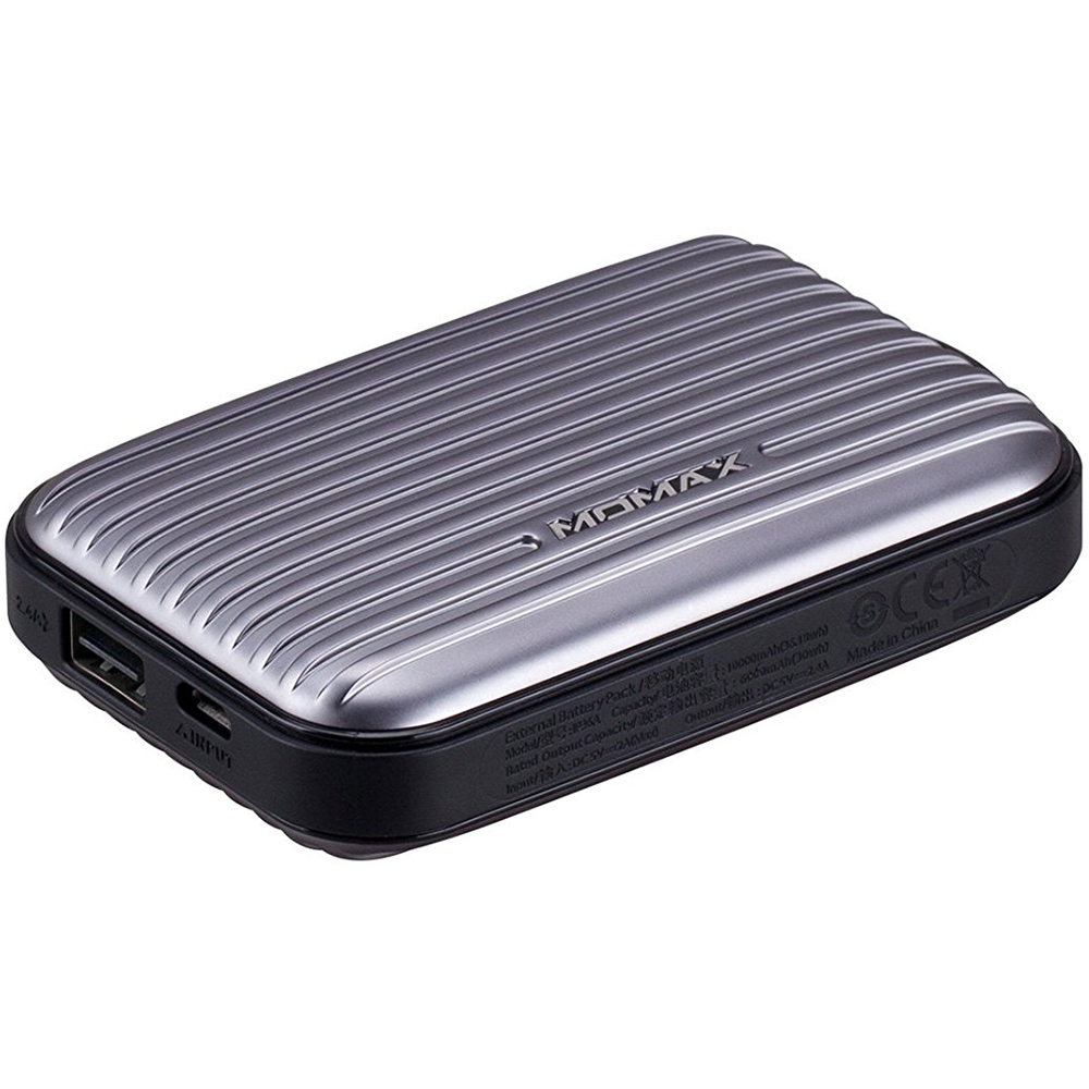 Powerbank MOMAX iPower GO Mini+ Luggage 10000mAh Grey (IP36AD2) Торговая марка MOMAX