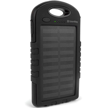 Powerbank COLORWAY Power Bank 6000 mAh Black Solar Charge (CW-PB060LPA2BK-SF)