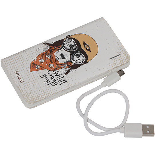 Powerbank NOMI P060 6000 mAh Собака в шоломі (227736) Тип акумулятора Li-Pol