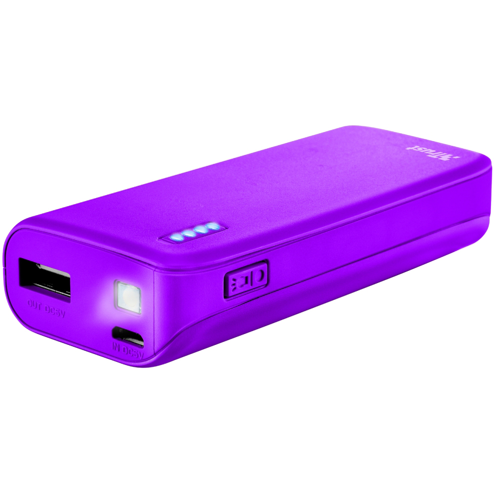 Powerbank TRUST Primo 4400 neon purple (22060) Комплектація  кабель micro-USB для заряджання, посібник користувача