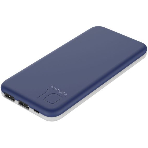 

Powerbank PURIDEA S2 10000mAh Rubber Blue & White, S2 10000mAh Li-Pol Rubber