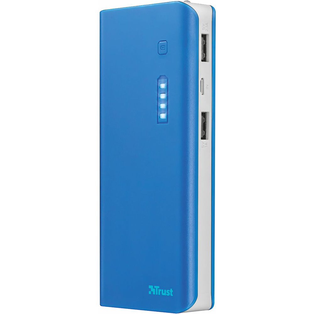 Powerbank TRUST Primo 10000 blue (22072) Емкость 10000