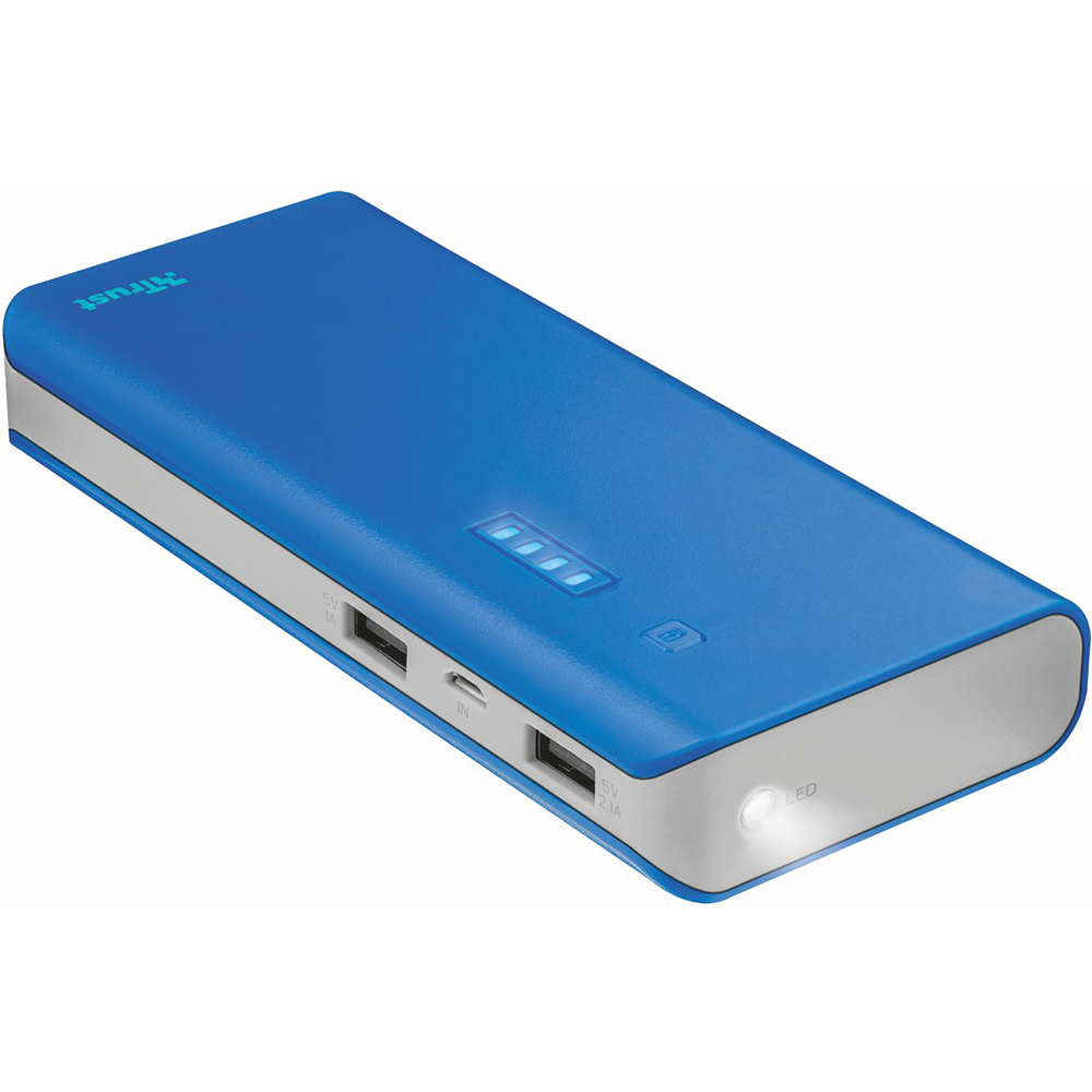 Powerbank TRUST Primo 10000 blue (22072) Тип аккумулятора Li-Ion