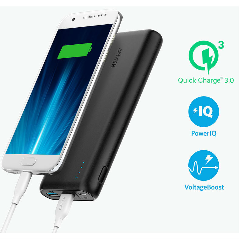 Powerbank ANKER PowerCore Speed 20000 mAh Black (A1278H11) Торгова марка ANKER