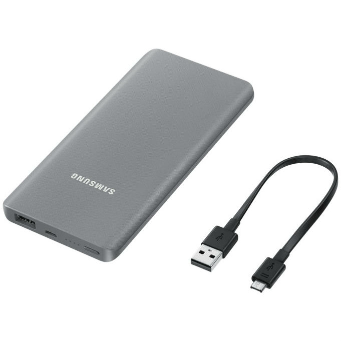 Зовнішній вигляд Powerbank SAMSUNG EB-P3020BSRGRU 5000 mAh ULC (Silver/Gray)