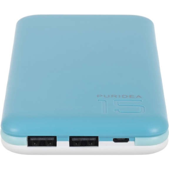 Зовнішній вигляд Powerbank PURIDEA S3 15000mAh Blue