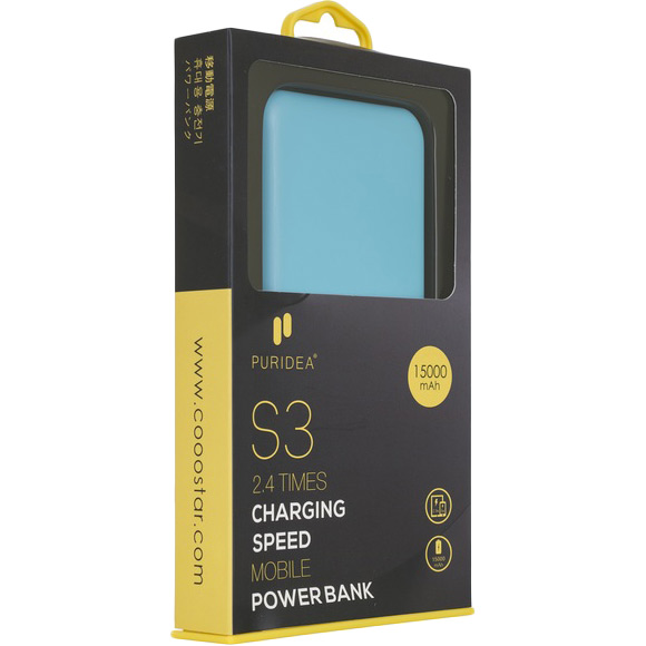 Фото Powerbank PURIDEA S3 15000mAh Blue