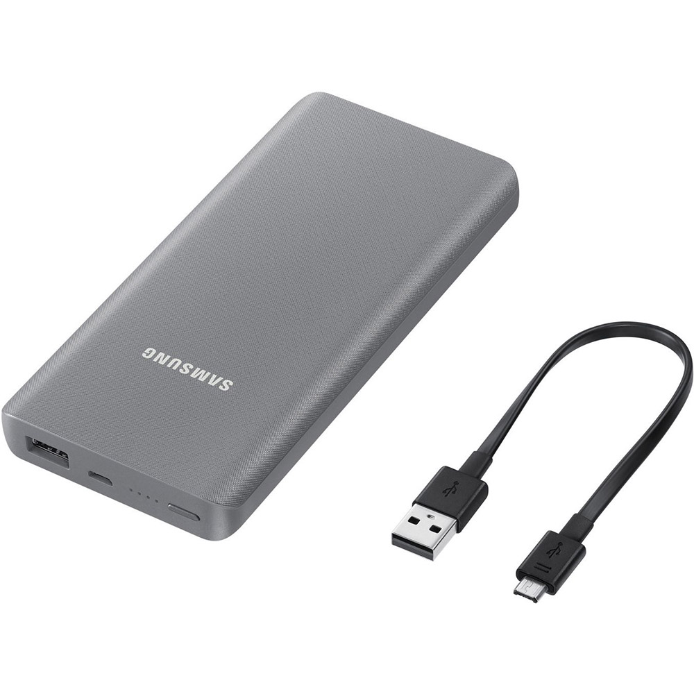 Powerbank SAMSUNG EB-P3000 10000 mAh Silver/Gray (EB-P3000BSRGRU) Вхідний роз'єм micro-USB