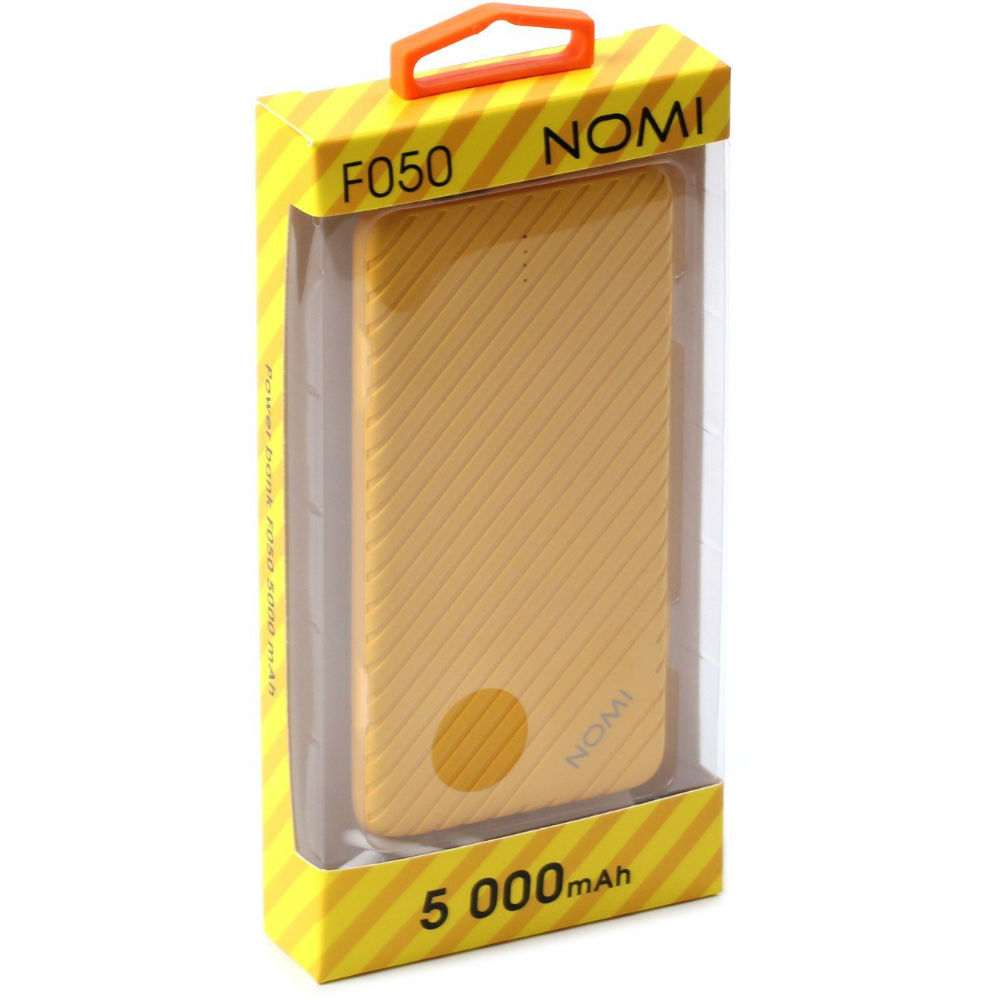 Powerbank NOMI F050 5000 mAh Yellow Торгова марка NOMI