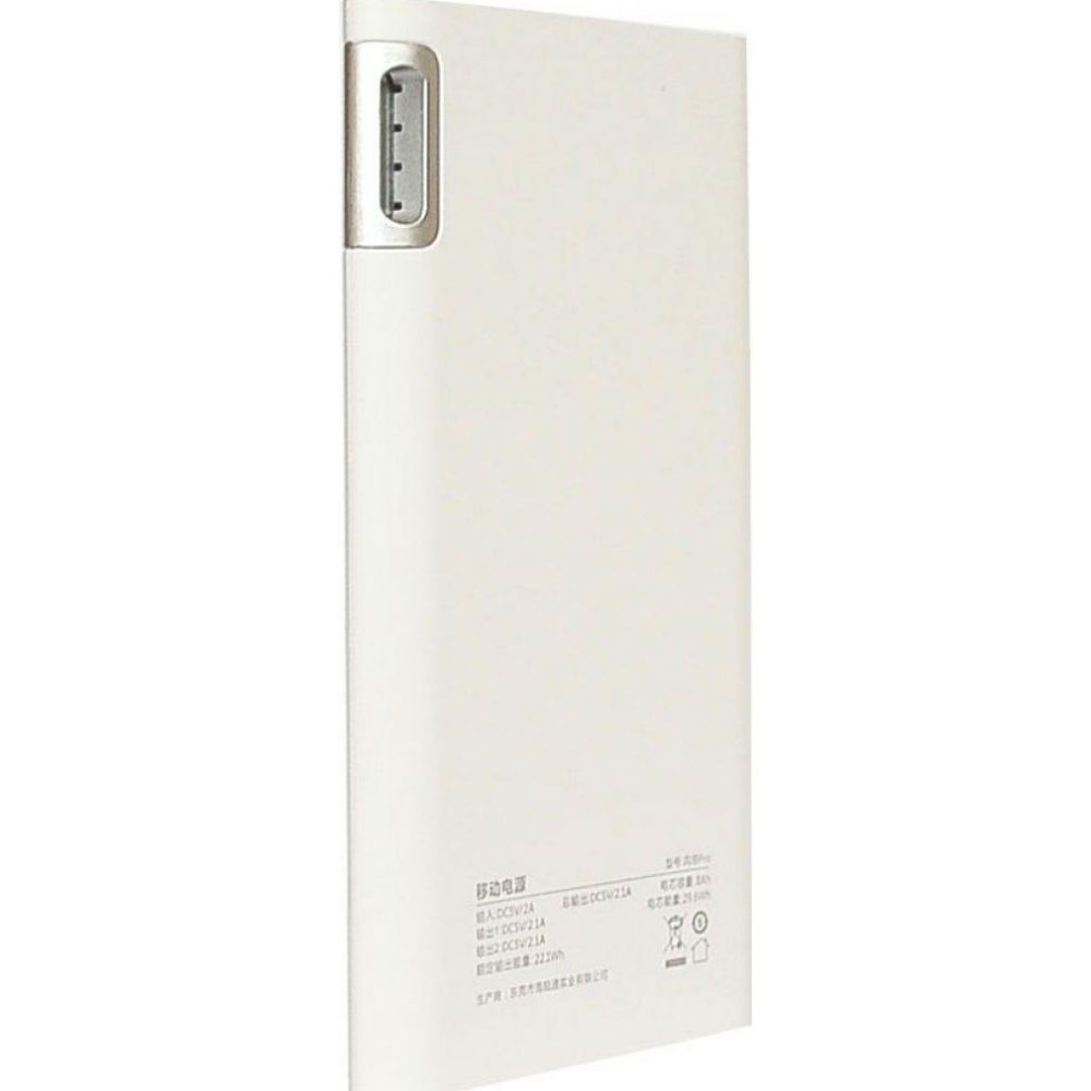 Powerbank CORD J210 10000 mAh White (RL043176) Ємність 10000