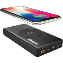 Powerbank ENERGIZER QE10000CQ-10000mAh Qi wireless TYPE-C QC3.0 (QE10000CQ)