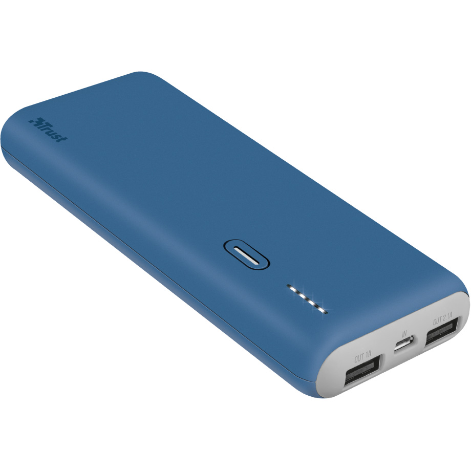 

Powerbank TRUST PWB-100 Blue 10000MAH, PWB-100 10000MAH