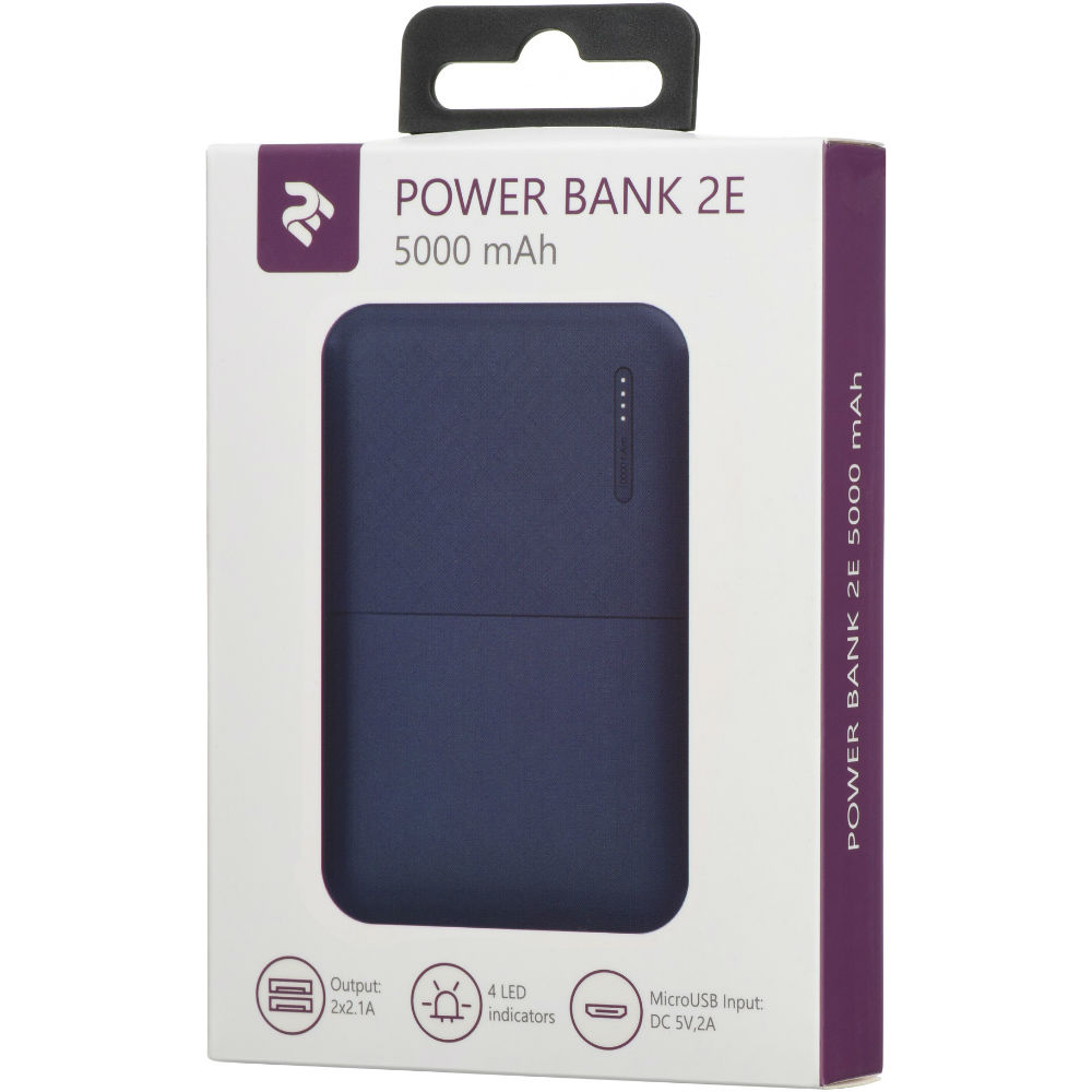 Фото Powerbank 2E 5000 мА/год, BLUE (2E-PB500B-BLUE)