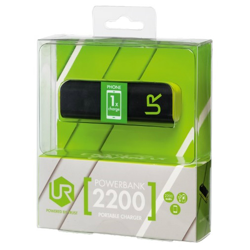 Powerbank TRUST URBAN REVOLT Power Bank 2200 black Емкость 2200