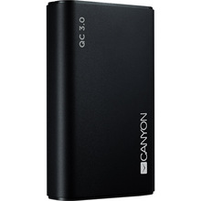 Powerbank CANYON Quick Charge 10000 mAh Black (CND-TPBQC10B)