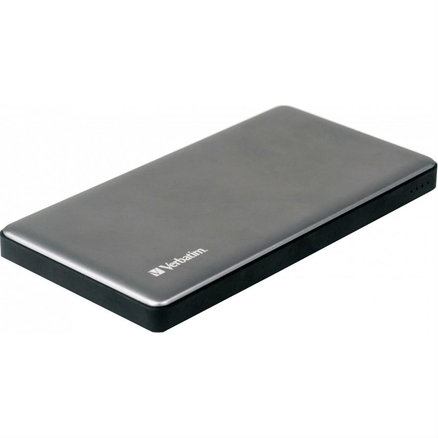 Powerbank VERBATIM 10000mAh SILVER METAL QC3 & USB-C (49576)