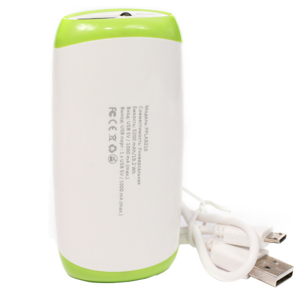 Powerbank POWERPLANT PB-LA9210 (PPLA9210) Комплектація  Мобільний акумулятор, кабель перехідник, посібник користувача