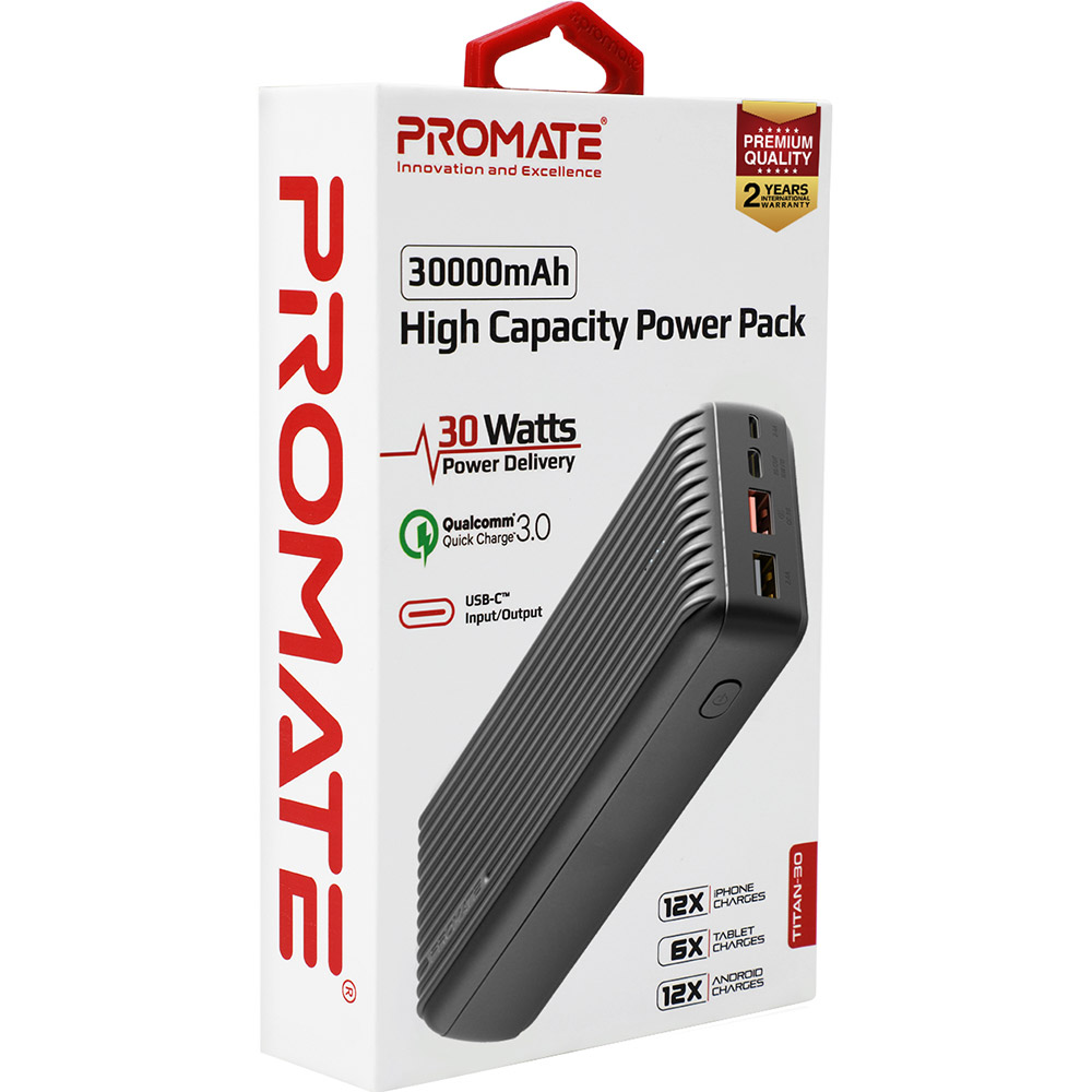 Powerbank PROMATE Titan-30 30000 мАч (6959144045184) Торгова марка PROMATE