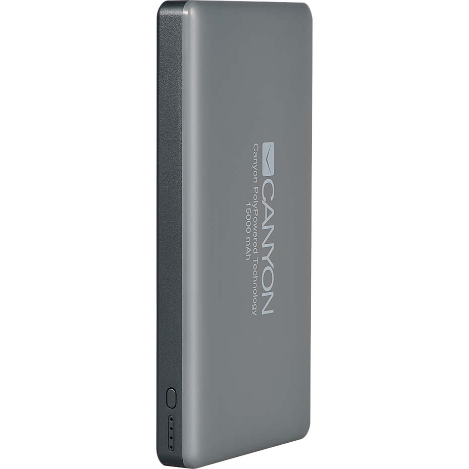 

Powerbank CANYON 15000 мAч Dark Grey (CNS-TPBP15DG), аккумулятор 15000 мAч (CNS-TPBP15DG)