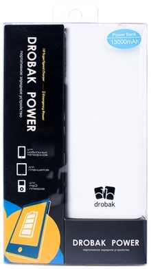 Powerbank DROBAK Power-13000 (Li-Pol/White)