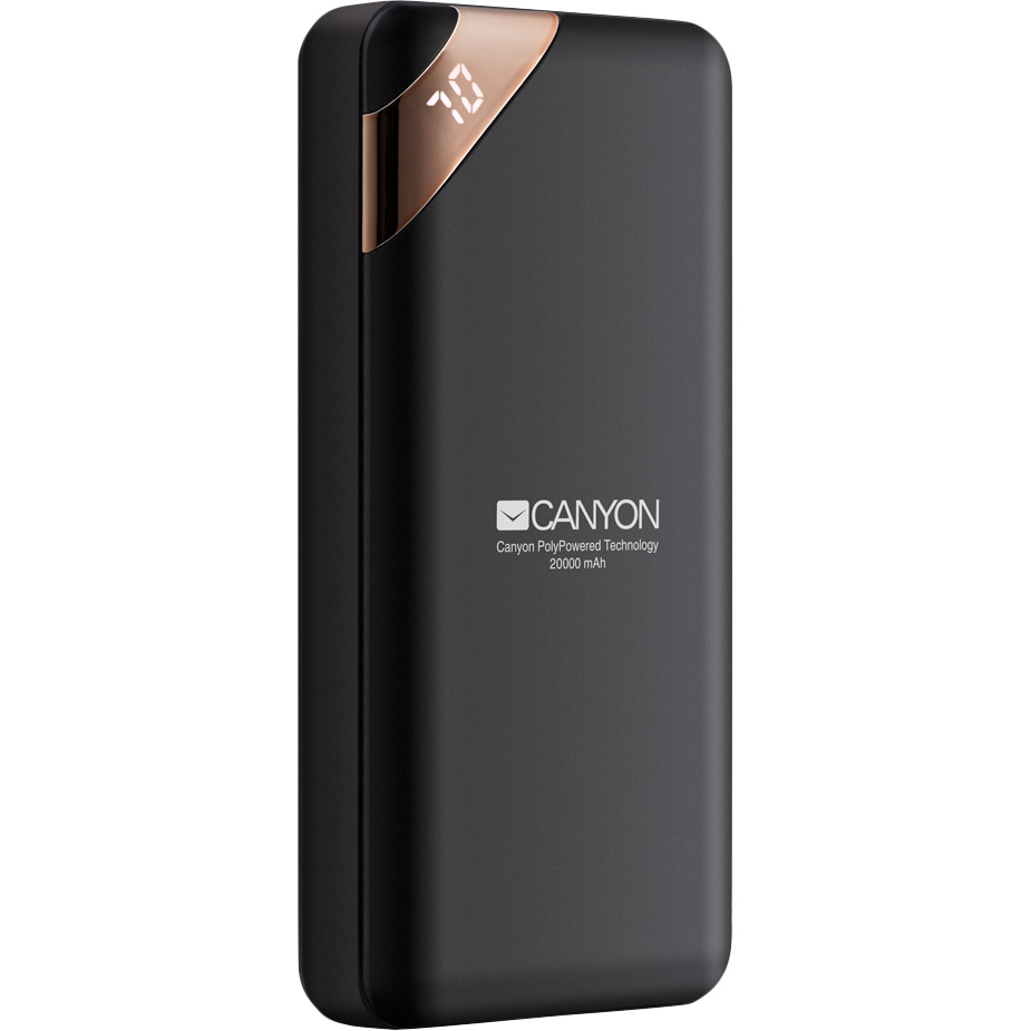 

Powerbank CANYON 20000 мАч Black (CNE-CPBP20B), аккумулятор 20000 мАч (CNE-CPBP20B)