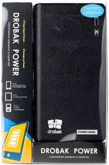 Powerbank DROBAK Power-15600 (Li-Pol/Black) 606803