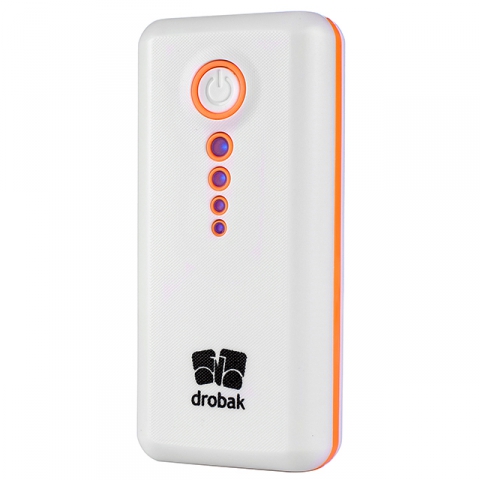 Заказать Powerbank DROBAK Power-5200 (Li-Pol/White) 602698